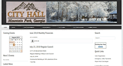 Desktop Screenshot of mountainparkgov.com