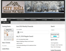 Tablet Screenshot of mountainparkgov.com
